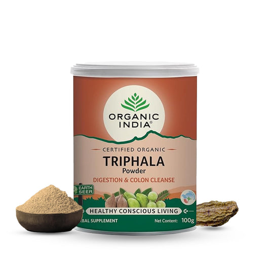 A TATA Product - Organic India Triphala Powder - 100g, Supports Immune System, C