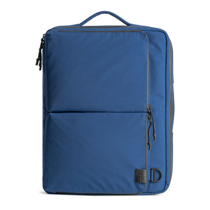 DailyObjects Pivot Convertible Briefpack Bag (16L) |Unisex|Fits 13/14/15.6 inch Laptop/Macbook Pro/Air|Lightweight|Stylish Backpack|Office/Daily Use/Travel|Multi Pocket|Adjustable Strap-Blue