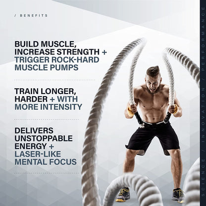 Muscle Elite Ultra Focus Pre-Workout - 60 Servings, | Watermelon L-Arginine, L-Citrulline, Creatine, Beta-Alanine, Natural Caffeine | Best Pre Workout for Men & Women [Orange, with Sipper]