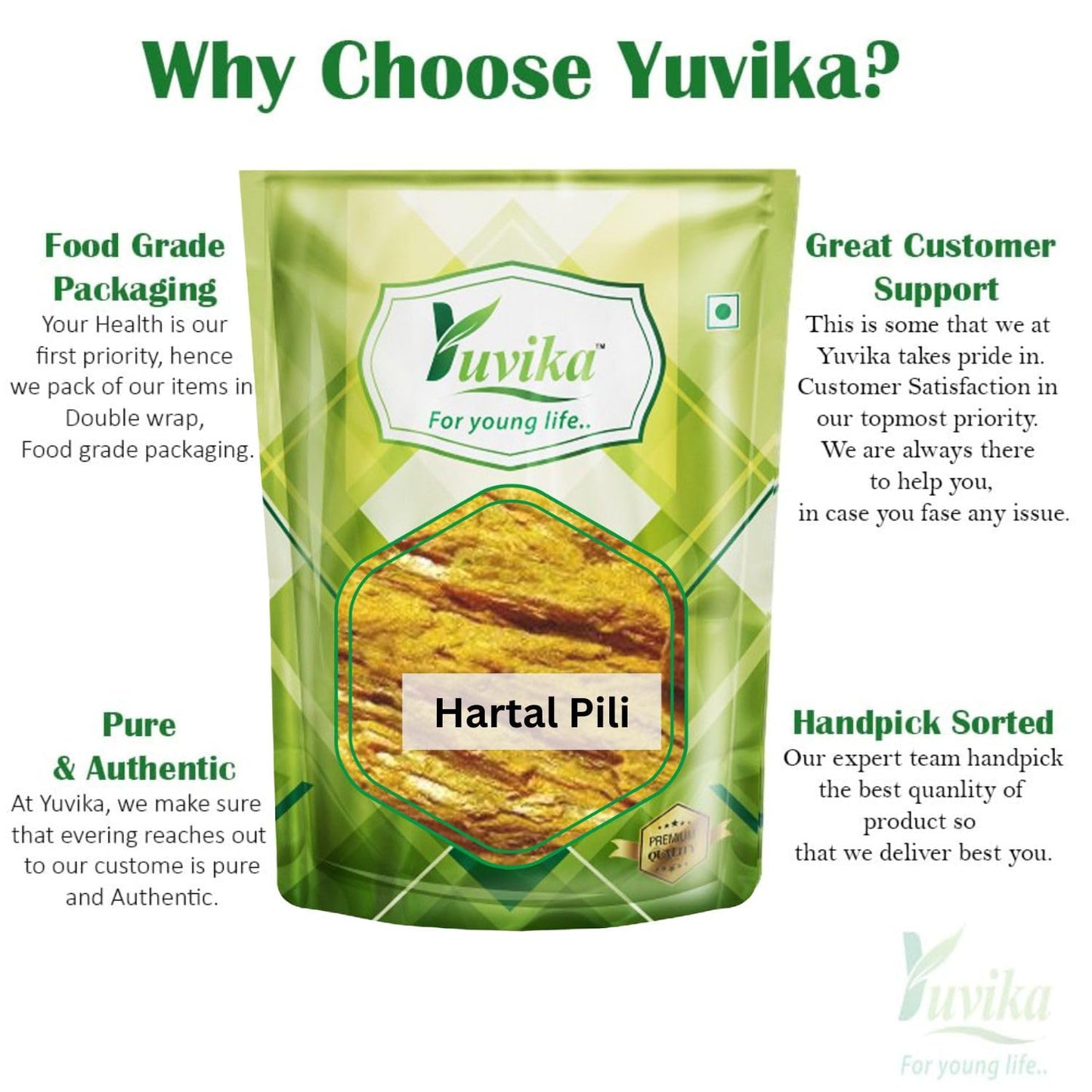 YUVIKA Hartal Pili - Hartaal Pili - Hadtaal Pili - Hartal Yellow (800 G- image 3
