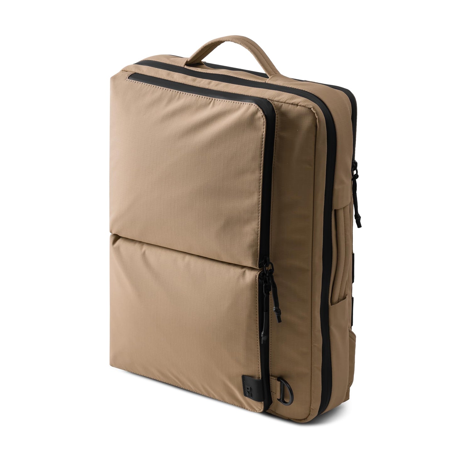 DailyObjects Pivot Convertible Briefpack Bag (16L) |Unisex|Fits 13/14/15.6 inch Laptop/Macbook Pro/Air|Lightweight|Stylish Backpack|Office/Daily Use/Travel|Multi Pocket|Adjustable Strap-Beige
