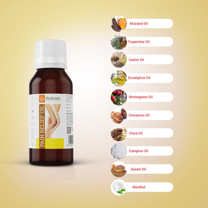 KRISHNA'S HERBAL & AYURVEDA Pain Relief Oil -50 Ml(Pack Of 1)