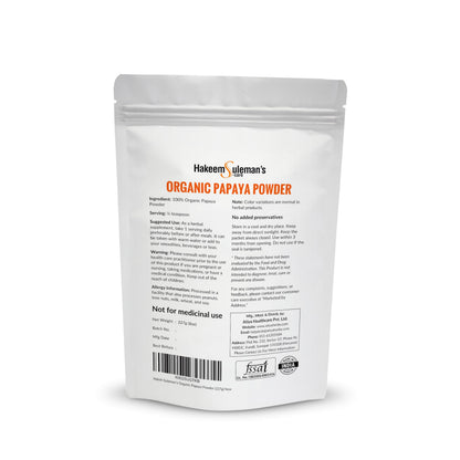 Hakeem Suleman's S-Care 100% Natural & Pure Papaya Powder, Rich in Enzymes & Antioxidants, Supports Digestion, Skin & Immunity, Herbal Superfood Powder - 227g Each (Pack of 2)