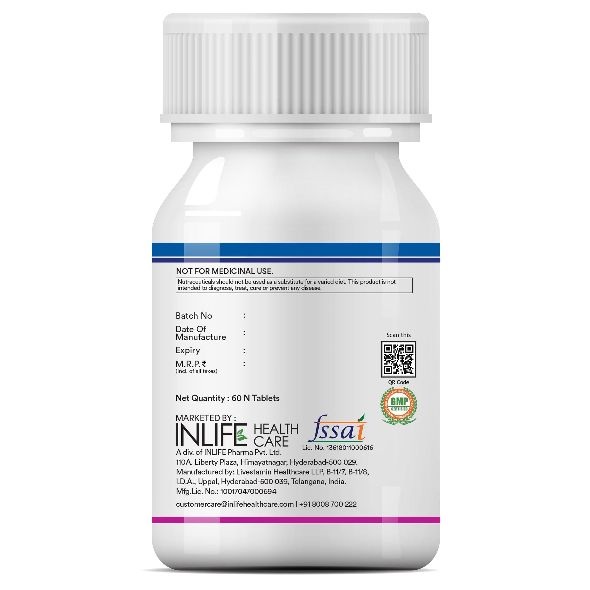 INLIFE Multivitamin Tablets For Men & Women with Ginseng & Prebiotic Pr- image 3