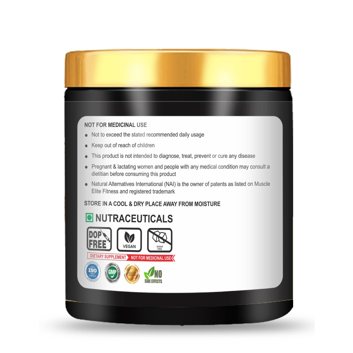 Muscle Elite Fitness Pure 100% Beta-Alanine Pure Powder 2,200 mg - Delays Muscle Fatigue, Massive Pumps, Muscular Endurance & Recovery | Pre Workout supplement for Men & Women - 100g, Unflavoured