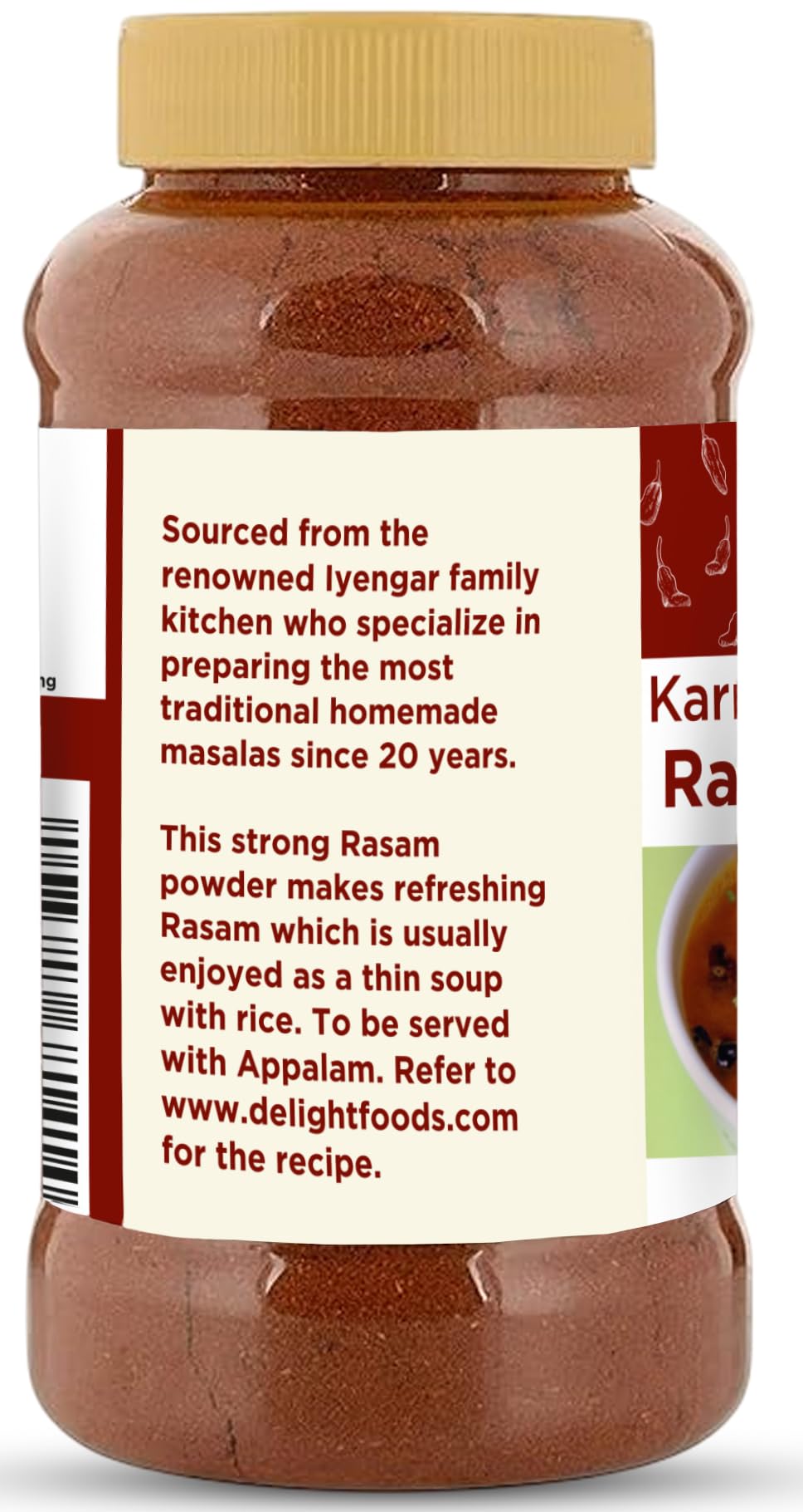 Delight Foods Karnataka Iyengar Rasam Masalas Powder, 250g