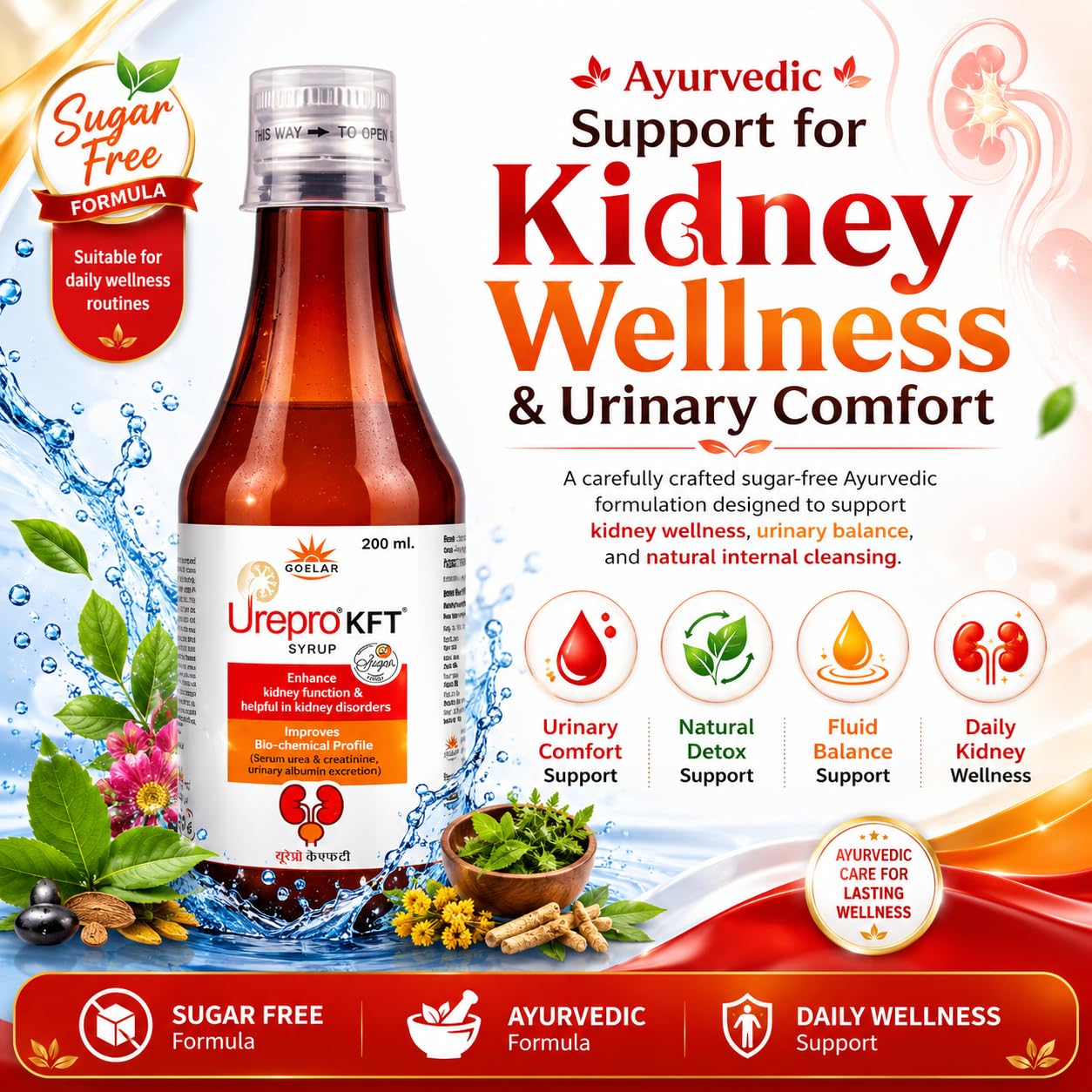 Health With Goelar Urepro- KFT Syrup, Urepro KFT syrup