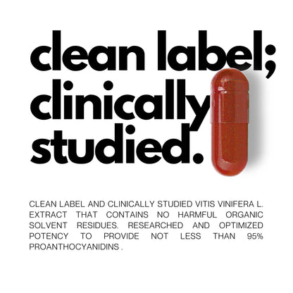 FOLIUS LABS Grape Seed Extract 500mg - 95% OPCs Polyphenols - High Strength Grape Seed Supplement - Support cardiovascular health – 60 Capsules