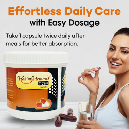 Hakim Suleman's S Care and T Care Capsule Combo Pack | Dual Wellness Support Combo | Everyday Care Value Pack