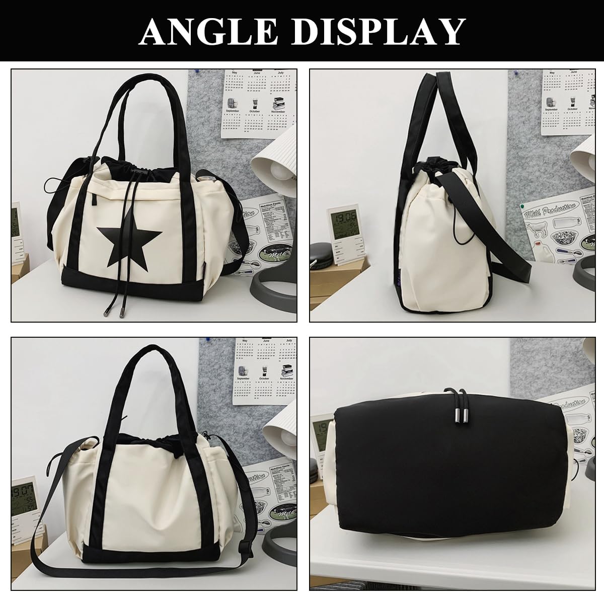 GUSTAVE® Nylon Messenger Bag For Men & Women 42x17x32cm