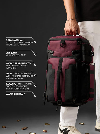 The Souled Store Deadpool: Maximum Effort Gear Backpacks | Official Marvel Merchandise | Premium Water-Resistant Laptop Bag | Durable Urban Travel Rucksack for Men & Women