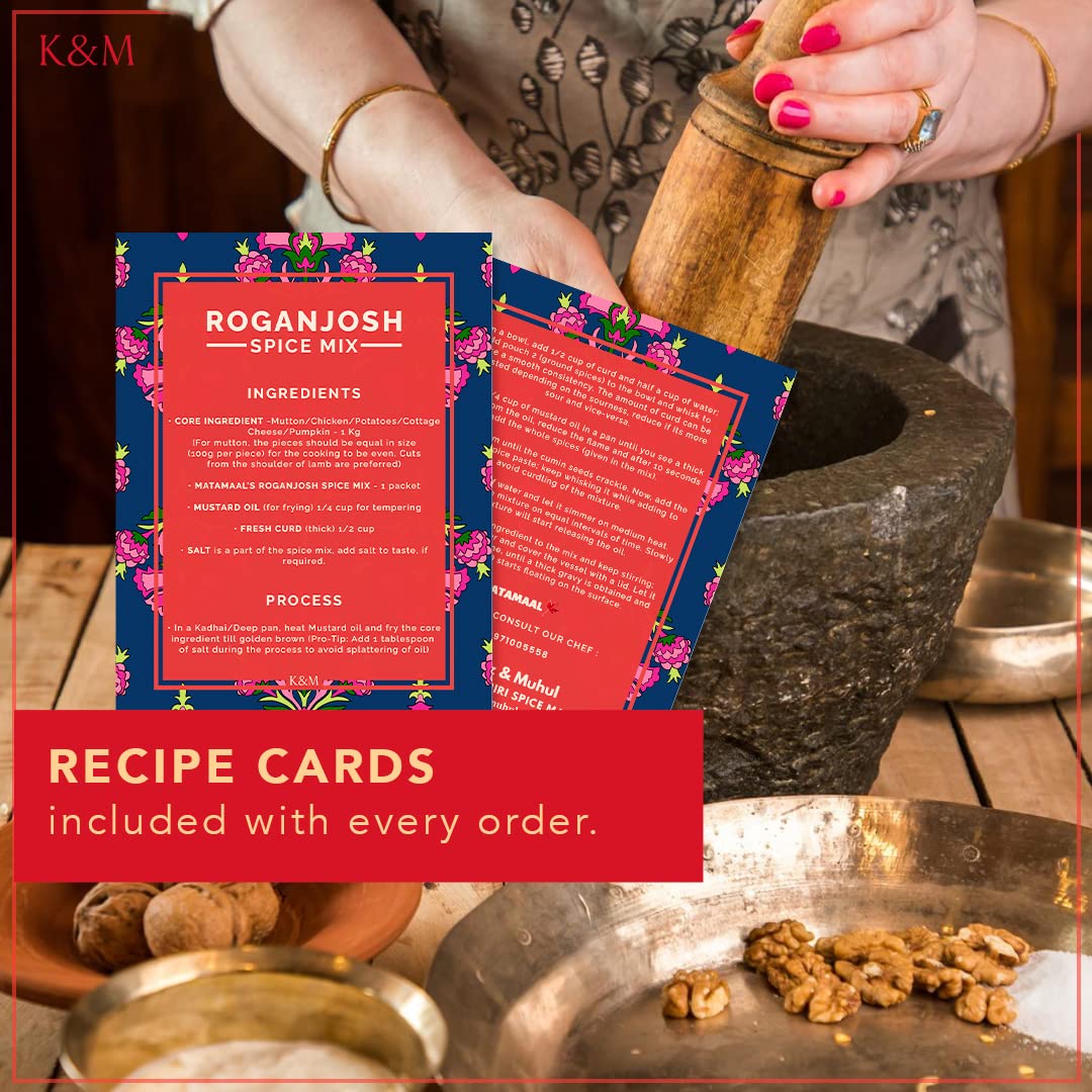 KANZ & MUHUL Ready To Use & Easy To Cook Instant Kashmiri Roganjosh Spice Mix, 80gms, 1 Pack