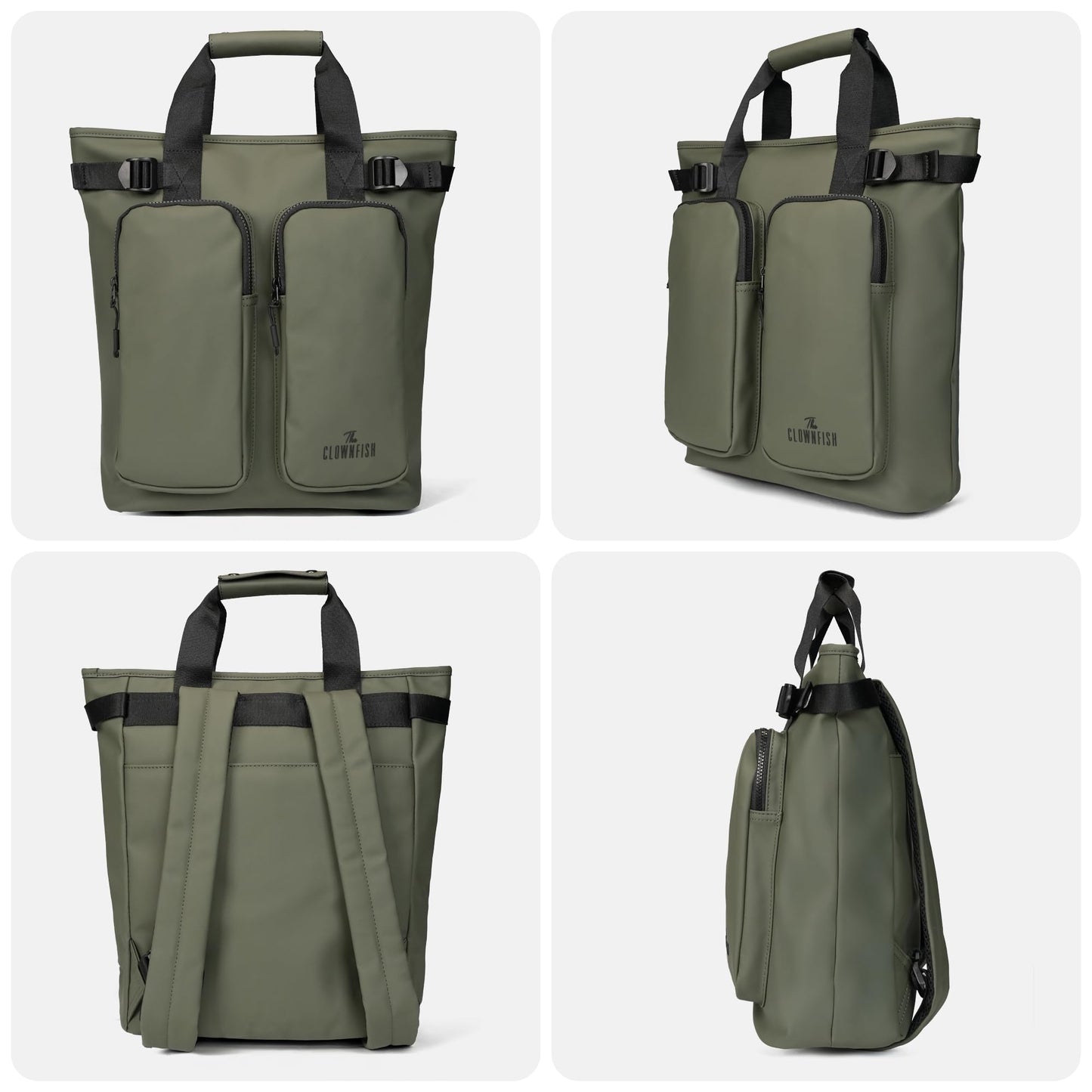 THE CLOWNFISH Loomis Series Waterproof Laptop Bag | PU Shell | Travelli- image 3