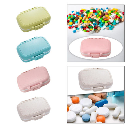 BNF®3xPill's Box Mini Portable Pills Organizer Case for Fish Oil Supplements Daily Green|Health & Beauty | Health Care | Pill Boxes, Pill Cases