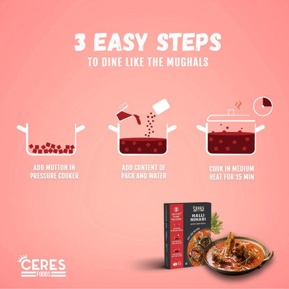 Ceres Foods Delhi Nalli Nihari Instant Liquid Masala |Mutton cooking paste| Curry Paste | Curry Mix | Shipped Fresh | Ceres Foods Nalli Nihari Ready to Cook Gravy | Masala |Mutton Masala|Meat Masala|Nihari Masala |Nihari Paste | Mughlai Masala |