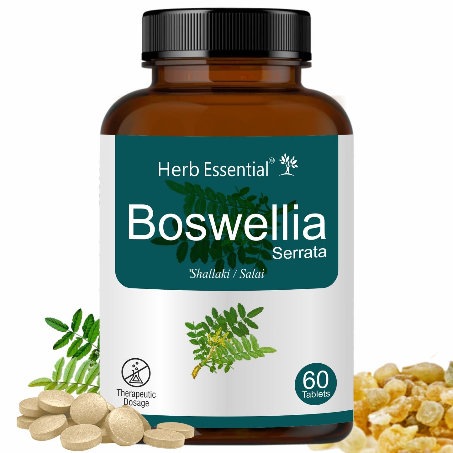 Herb Essential Boswellia/Bone and Joint Wellness / 500Mg Tablet - 60 Count