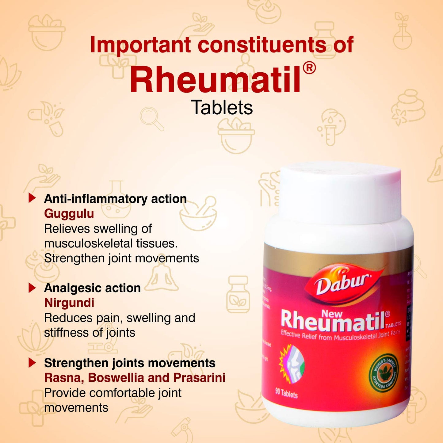 Dabur Rheumatil - 90 Tablets