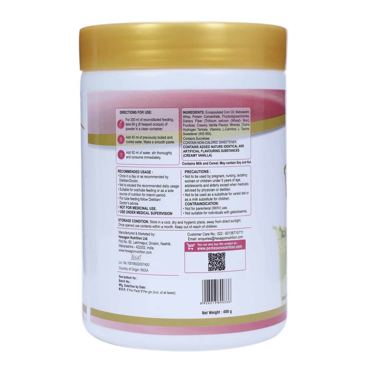 PENTASURE RENAL - Creamy Vanila 400gm- image 3
