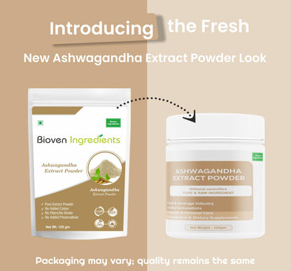 Bioven Ingredients Ashwagandha Extract 125g, 500g (Small, 125.00)