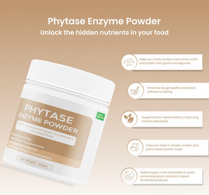 Bioven Ingredients Phytase Enzyme Powder Feed Grade/ Food Grade for Food Processing, Poultry,Swine,Ruminants & Aquaculture,Improved Nutrient Absorption, Enhanced Digestibility & Enhanced Nutritional Value