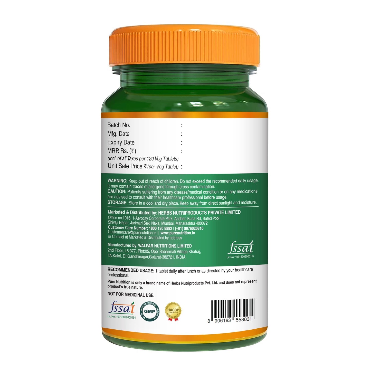 Pure Nutrition Curcumin Supplements with Piperine - 120 Tablets | Turmeric Supplement for Joint, Immune & Inflammation Support | Curcumin Tablets for Daily Wellness | Anti Inflammation Supplements