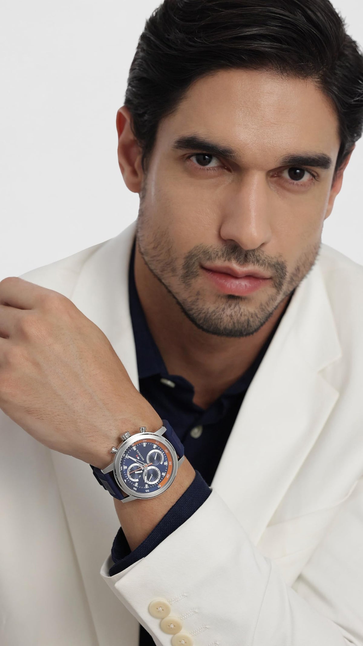 Tommy Hilfiger Rocky Quartz Analog with Blue Dial Blue Silicone Strap Watch for Men - TH1792177