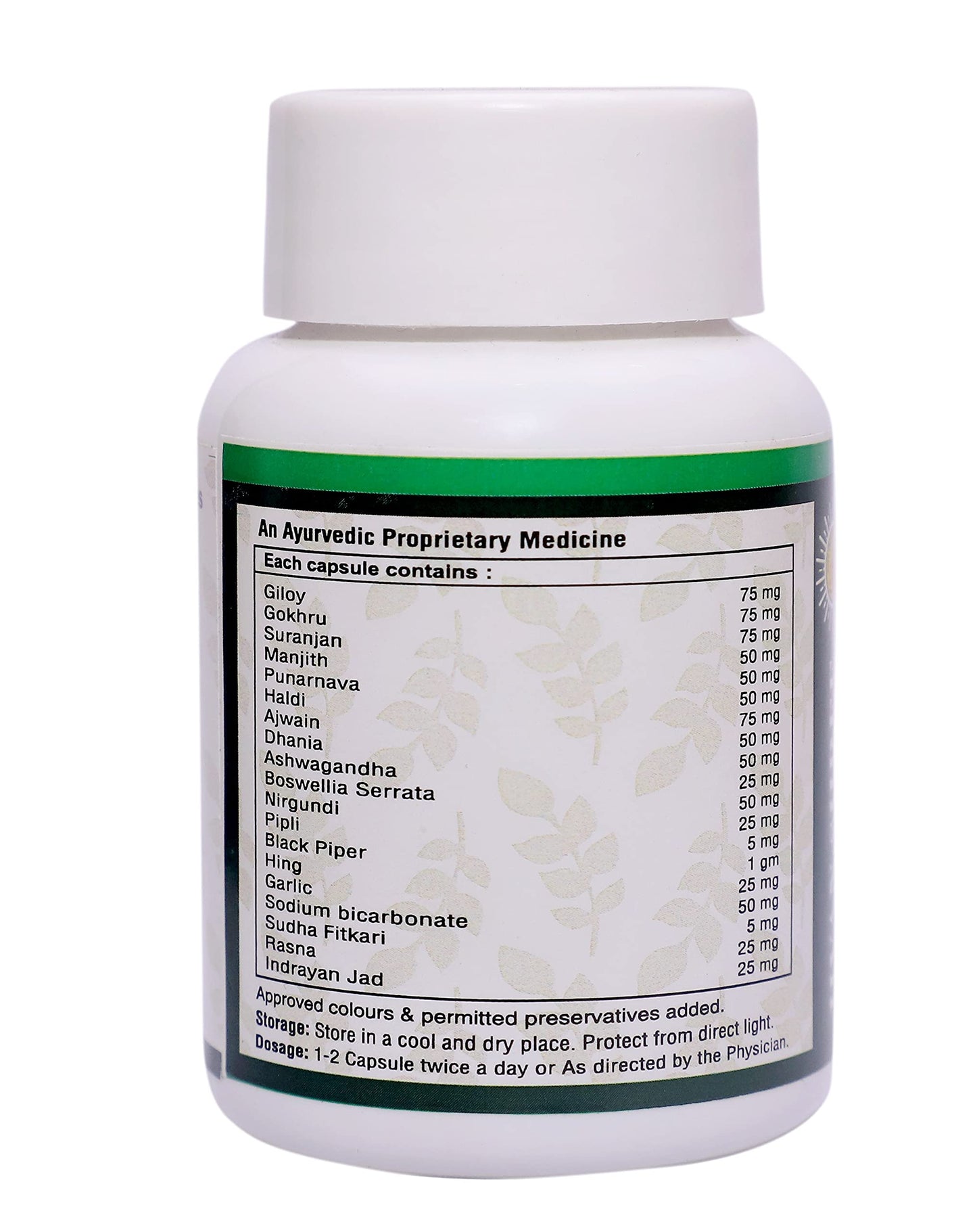 Uri lear Formula Joint Pain Capsules - Uric Acid Ayurvedic Herbal Joint- image 9