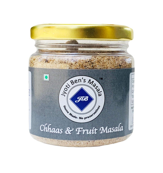 Jyoti Ben's Chaas (Buttermilk) | Fruit Masala 200g | Fresh & Natural | Ready to Sprinkle | Chhach Masala Powder | No Artificial Colour & Flavour Added |