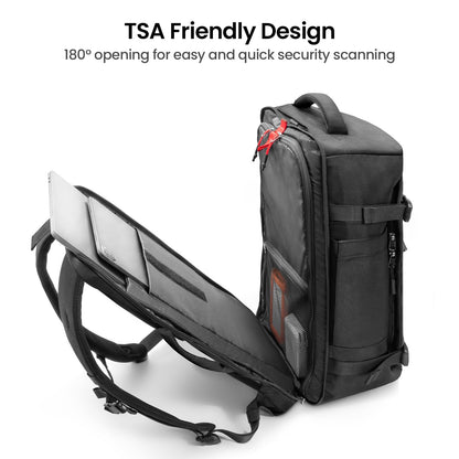 Tomtoc Navigator-T66 Lite Travel Laptop Backpack 17 Inch/ 40L-Black