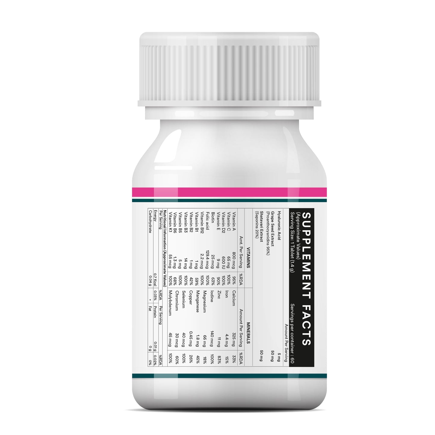 INLIFE Women's Multivitamin Tablets | 60 Tablets | Enriched with Zinc, Vitamin C, Vitamin D, and Essential Multiminerals (Pack of 1)