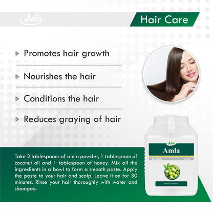 Jain Amla Powder 400g |100% Pure Phyllanthus Emblica Ayurvedic Herbal S- image 6