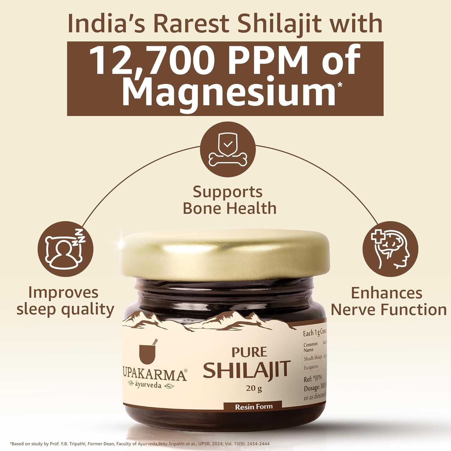 UPAKARMA Pure Shilajit Resin 20g | 300mg/serving | Extensive Global Sou- image 4