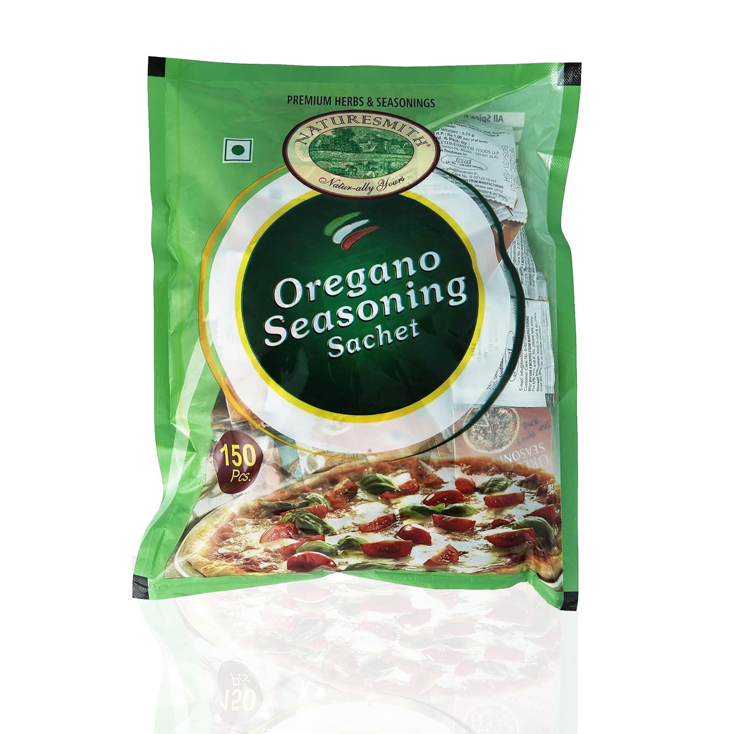 NATURE SMITH Oregano Seasoning Sachet | 150 Pcs Sachet In Packet | Ready to Use Pouch |,112 Gm