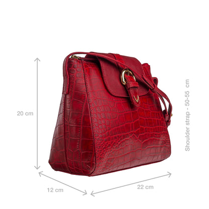 Hidesign Women Sling Bag (Red)