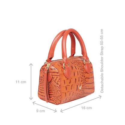 Hidesign Women Shoulder Bag (Orange)