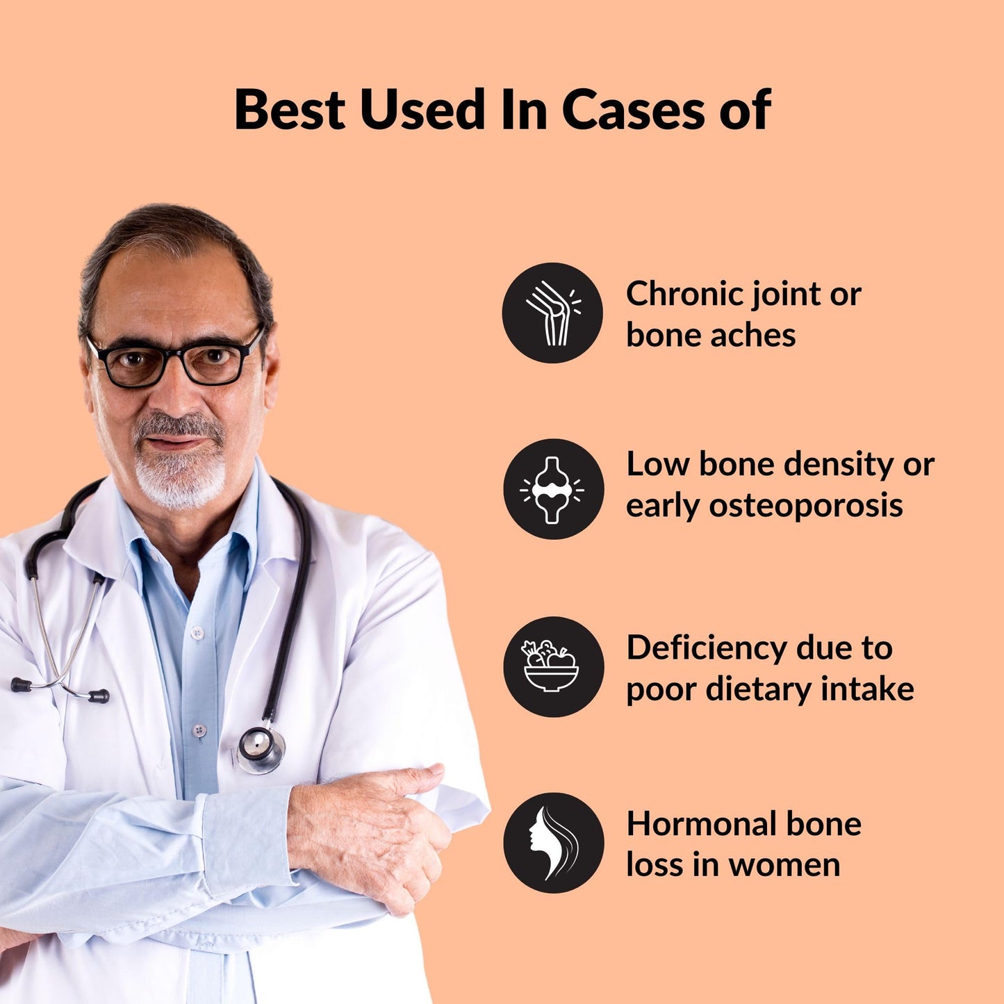Zanskar Advanced Bone Health Tablet (60 Tablets) | Calcium, Vitamin D3, Vitamin K2, Collagen, Magnesium & Zinc (1200mg) | 100% Veg | Bone Health and Joint Support