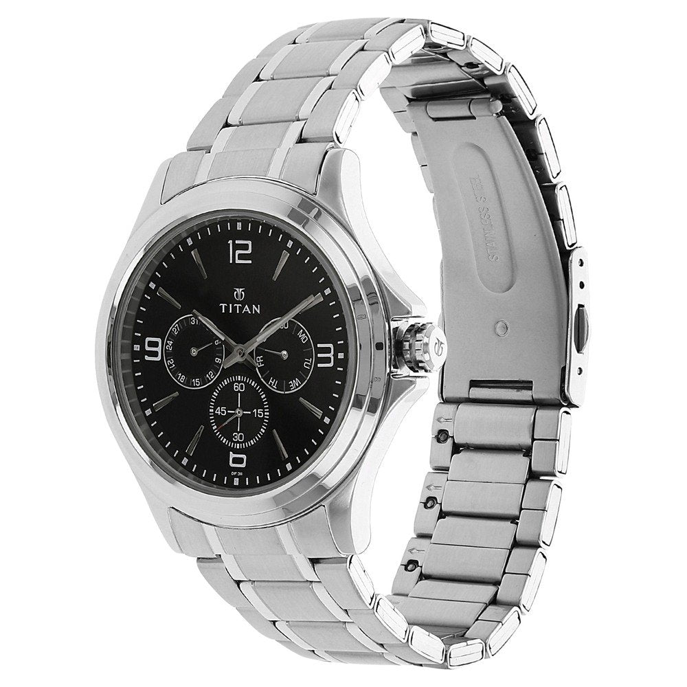 Titan Analog Black Dial Men's Watch-NM1698SM01 / NL1698SM01