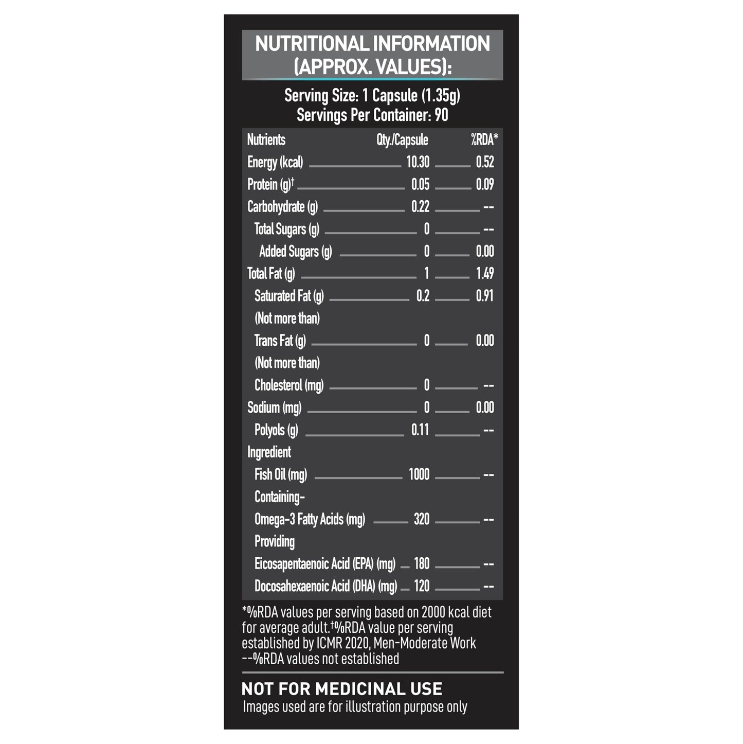 MuscleBlaze Omega 3 Fish Oil (90 Capsules) | Trustified Certified for A- image 2