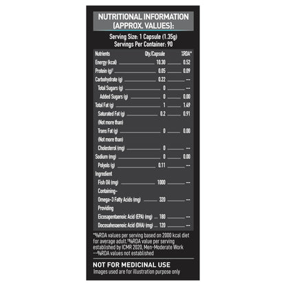 MuscleBlaze Omega 3 Fish Oil (90 Capsules) | Trustified Certified for A- image 2