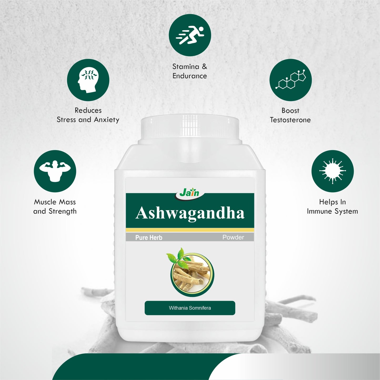 Jain Pure Ashwagandha Powder 100% Natural Premium Grade, 400 gms- image 7