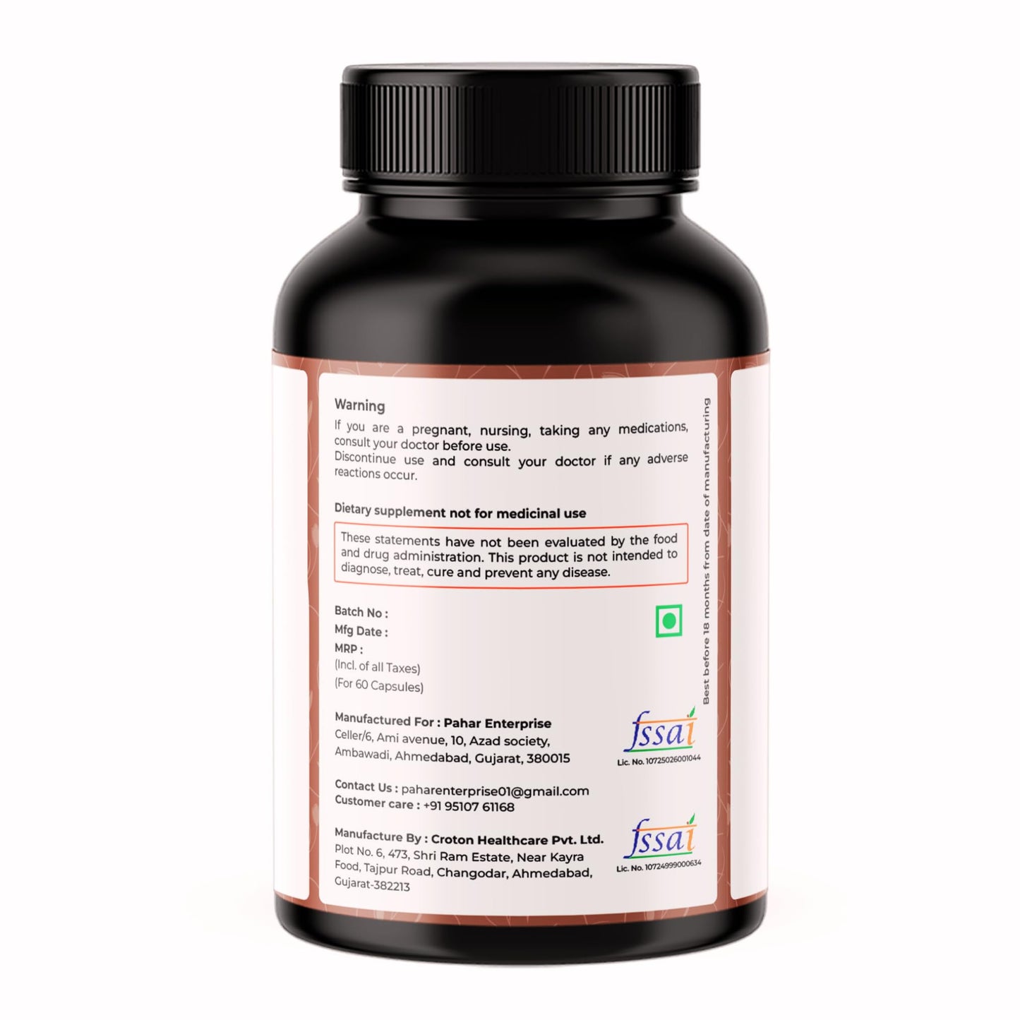 VREEX Pine Bark Extract 100mg Capsules | Natural Antioxidant Support | Helps Maintain Circulation, Skin & General Wellness | Herbal Supplement- 60 Veg Capsules