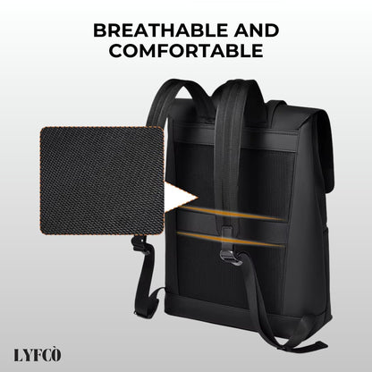 LYFCO Laptop Backpack For Men & Women, 14 Inch, Black