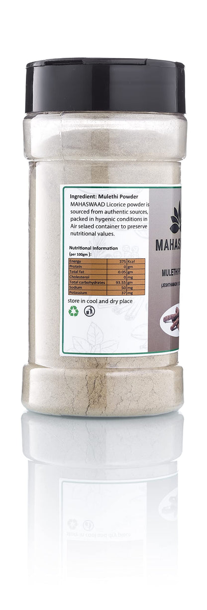 Mahaswaad Mulethi powder | Liquorice powder | Glycyrrhiza glabra | Yashtimadhu Powder | Best for overall healthcare as per Ayurveda. (200gm)