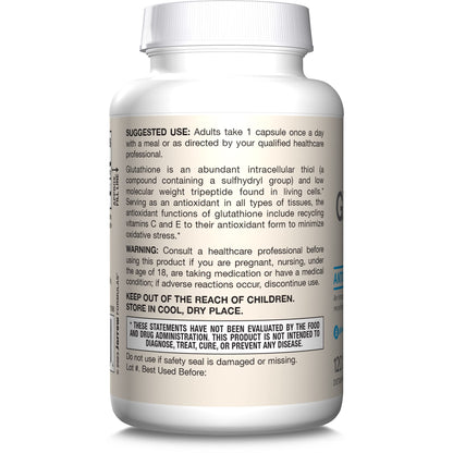 Jarrow Formulas Glutathione Reduced 500 Mg - 120 Capsules- image 3