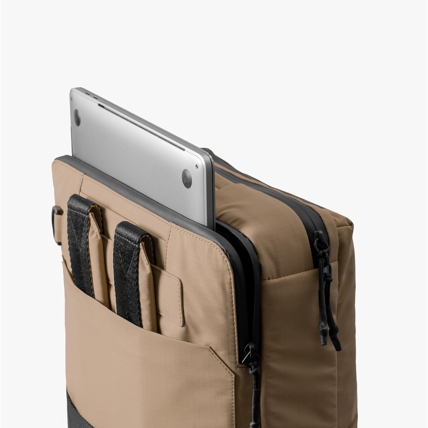 DailyObjects Pivot Convertible Briefpack Bag (16L) |Unisex|Fits 13/14/15.6 inch Laptop/Macbook Pro/Air|Lightweight|Stylish Backpack|Office/Daily Use/Travel|Multi Pocket|Adjustable Strap-Beige