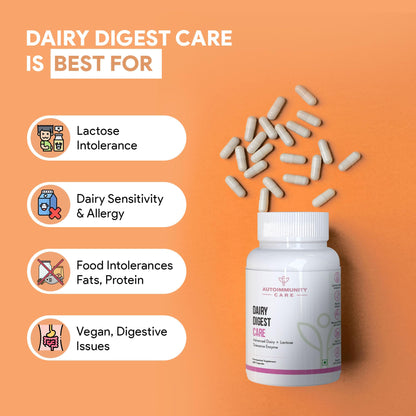 Autoimmunity care Dairy Digest Care | 9X Advanced Enzymes for Milk + Da- image 6