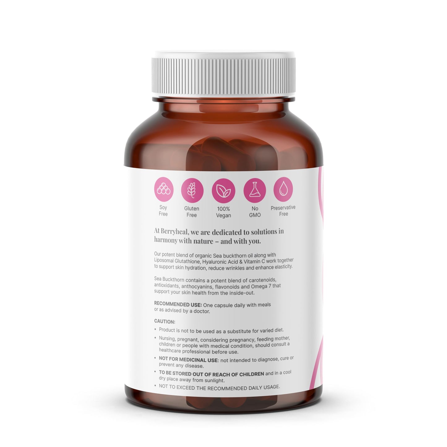 Berryheal Under The Skin | Sea Buckthorn Oil, L-Glutathione, Hyaluronic- image 2