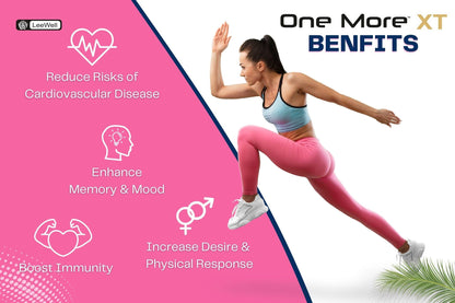 One More XT Sustained Release DHEA 75mg | Dehydroepiandrosterone 75mg (25mg IR+50mg SR) | Ubiquinol Acetate (Coenzyme Q10), Melatonin, L methyl folate, Vitamin E, C, D2, B12, B6, Piperine for men & women -30 Capsules
