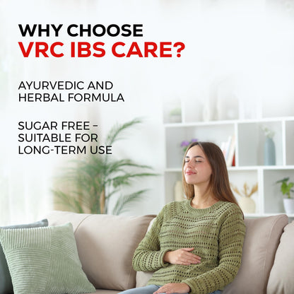 VRC Healthcare IBS Care Syrup 200ml | Ayurvedic Syrup for Constipation, Acidity and Gas Relief | Improve Digestive | Ayurvedic 10+ Herbs for Bowel Syndrome | Herbal Supplement for Men and Women