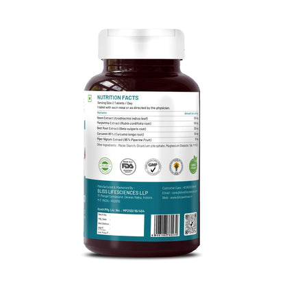 Bliss Welness Blood Detox | Curcumin Beetroot Manjistha Neem Extract -- image 8